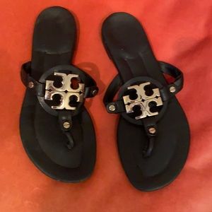 Tory Burch metal loop logo sandals